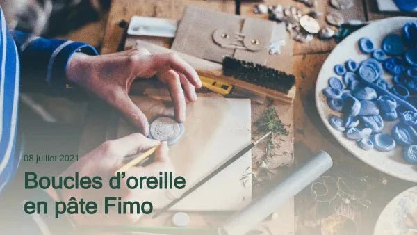 Boucles d'oreille en pâte Fimo Immagine