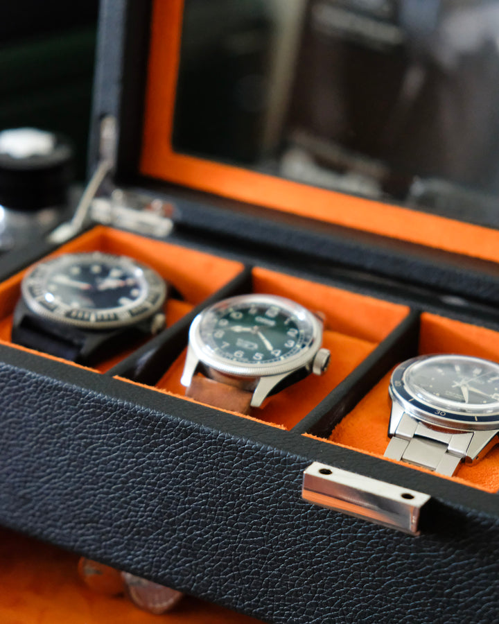 Scatola porta orologi Jean 5 scomparti + cassetto