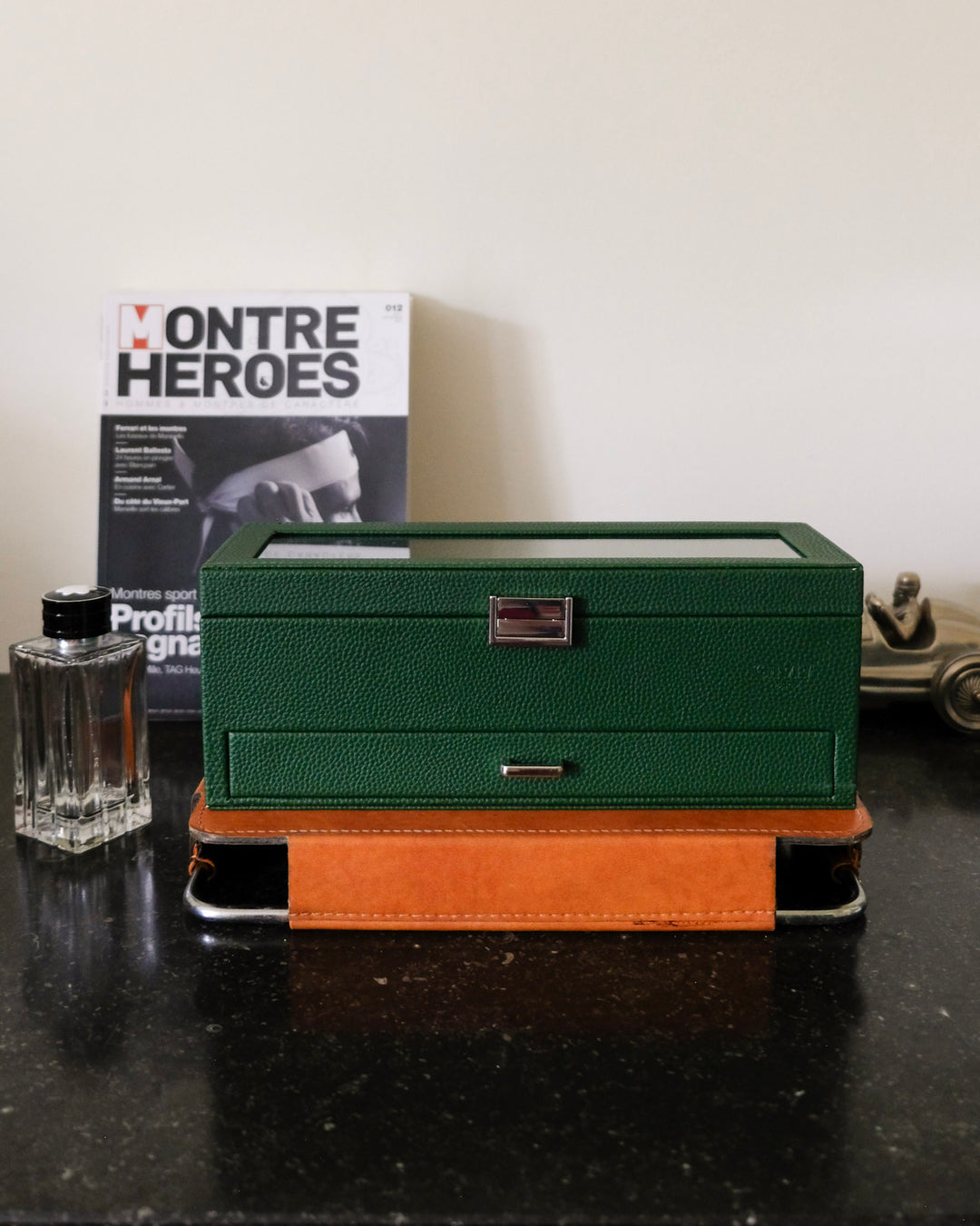 Scatola porta orologi Jean 5 scomparti + cassetto
