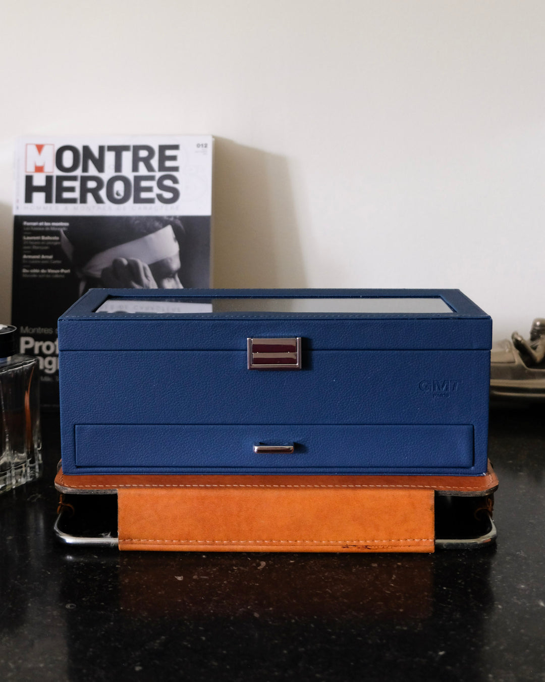 Scatola porta orologi Jean 5 scomparti + cassetto