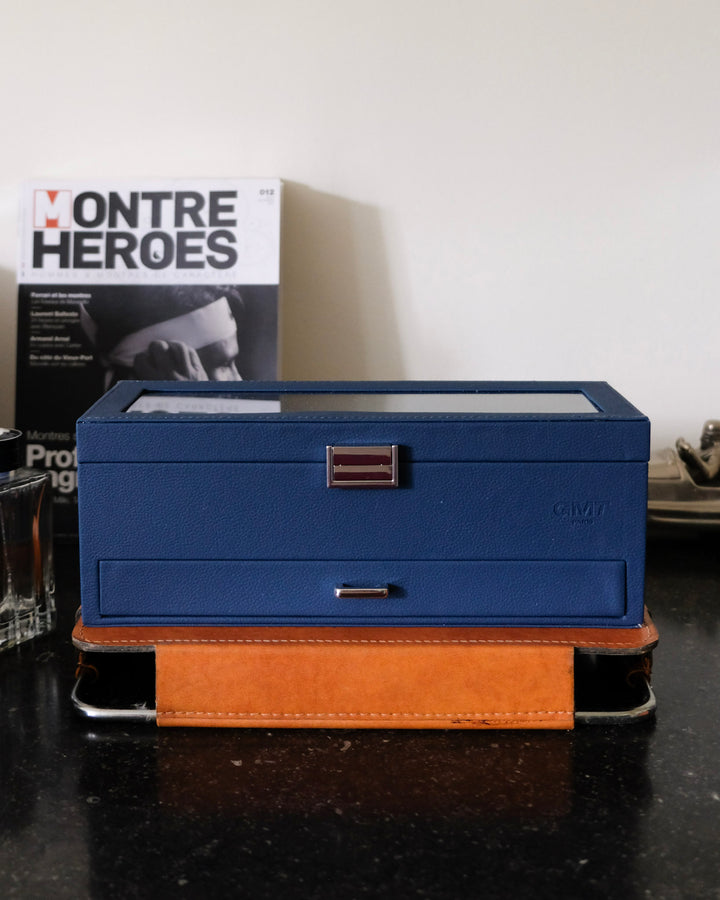 Scatola porta orologi Jean 5 scomparti + cassetto