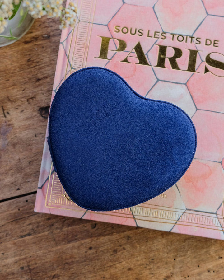 Portagioie a forma di cuore Celeste