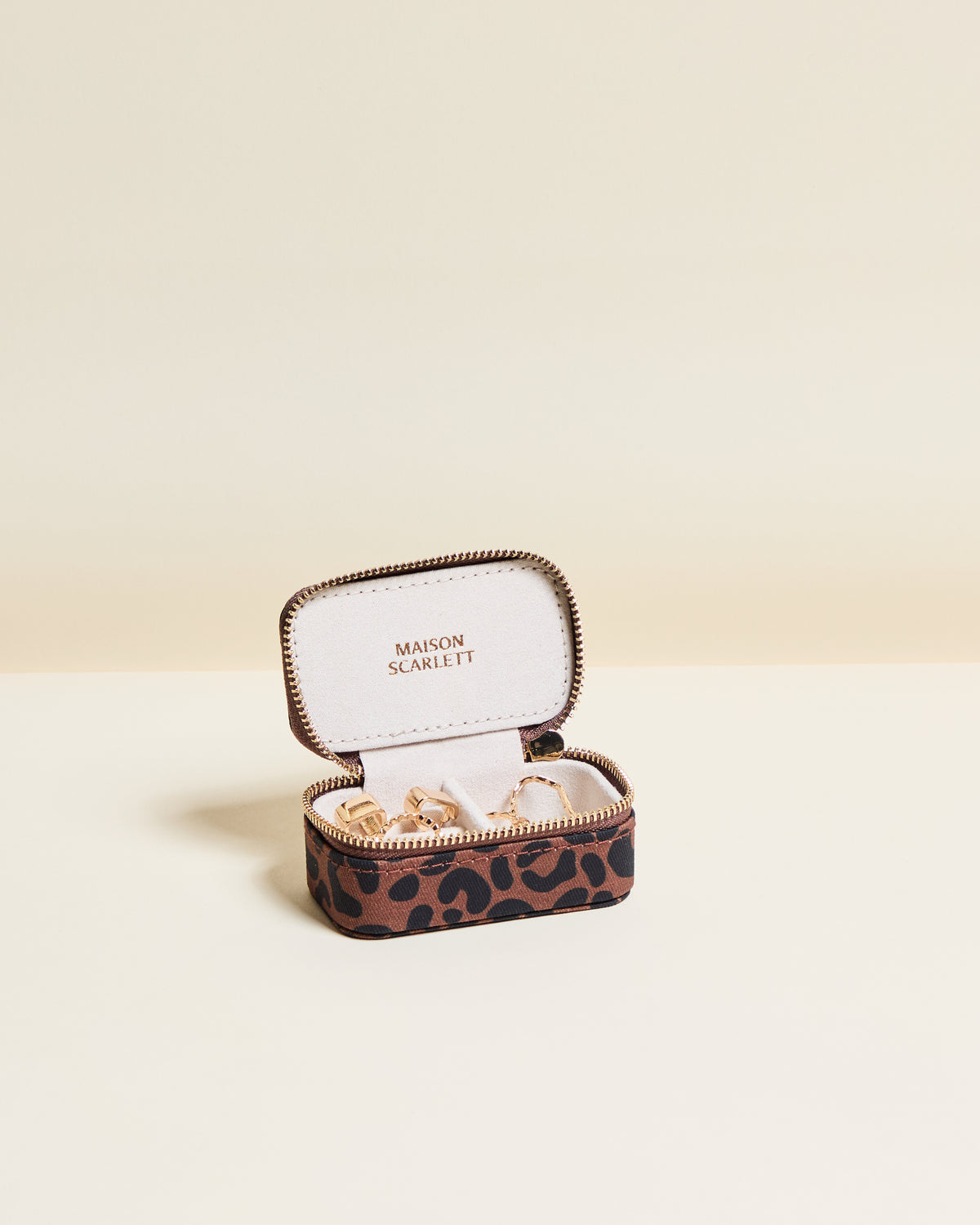 Mini portagioie da viaggio Marie leopardato