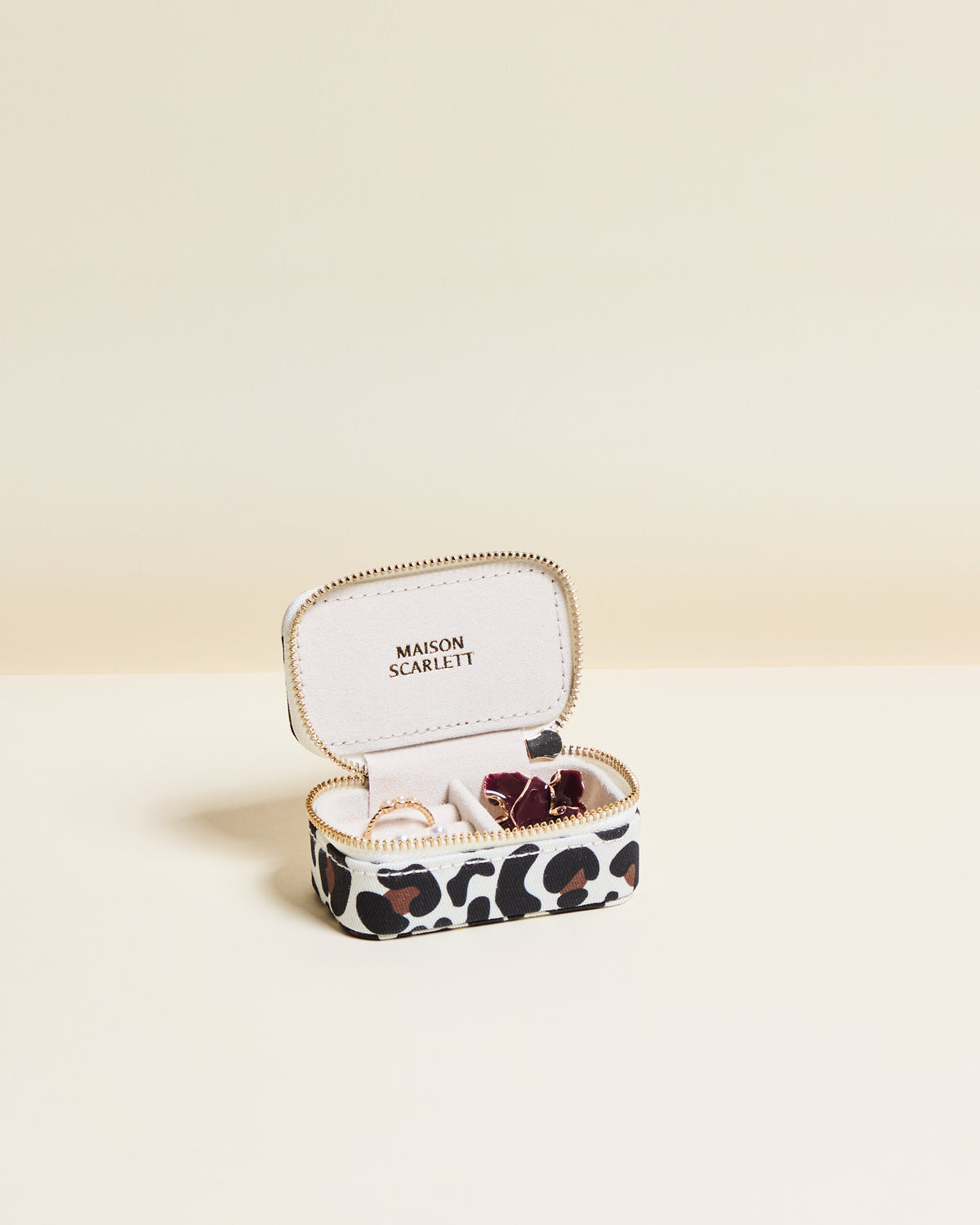 Mini portagioie da viaggio Marie leopardato