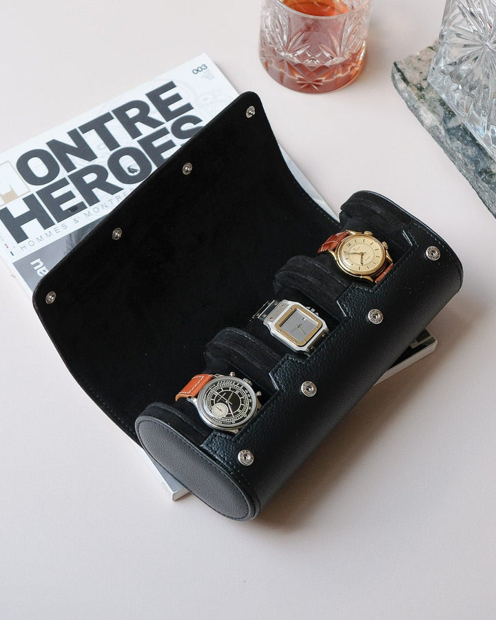 Scatola per orologi da viaggio James a 3 slot