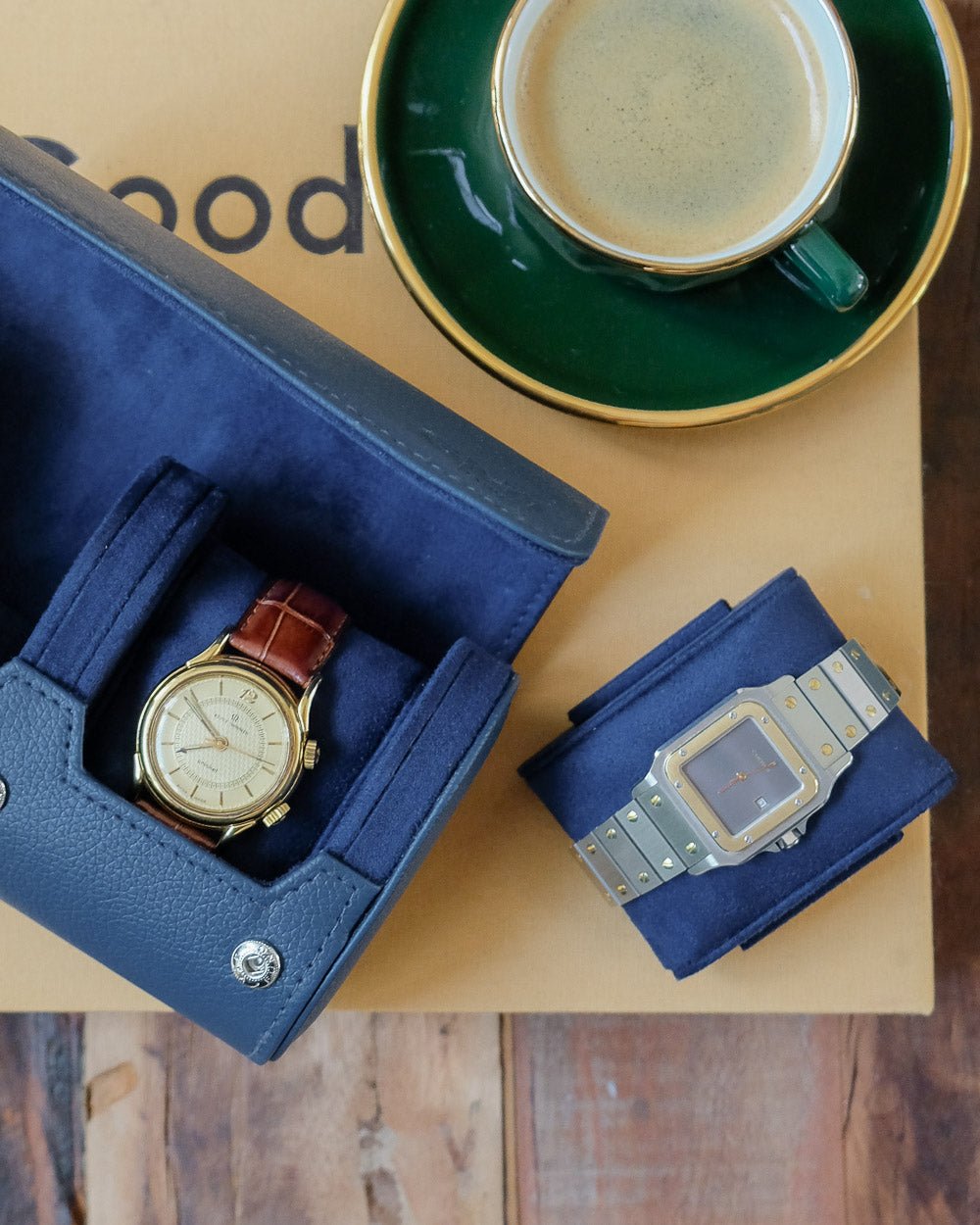 Scatola per orologi da viaggio James a 2 slot