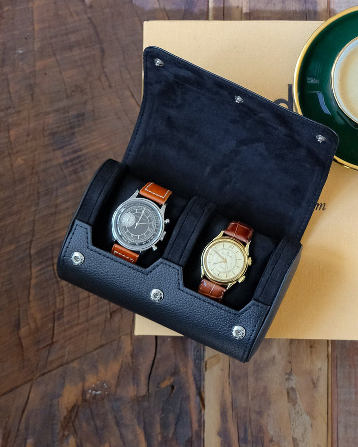 Scatola per orologi da viaggio James a 2 slot