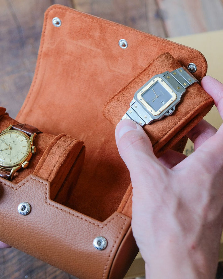 Scatola per orologi da viaggio James a 2 slot