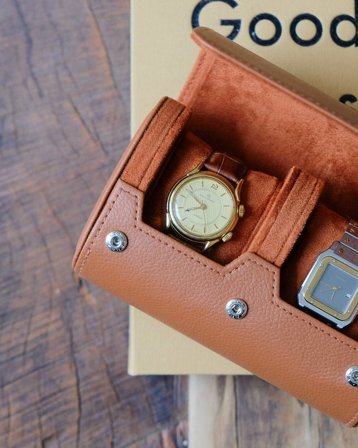 Scatola per orologi da viaggio James a 2 slot