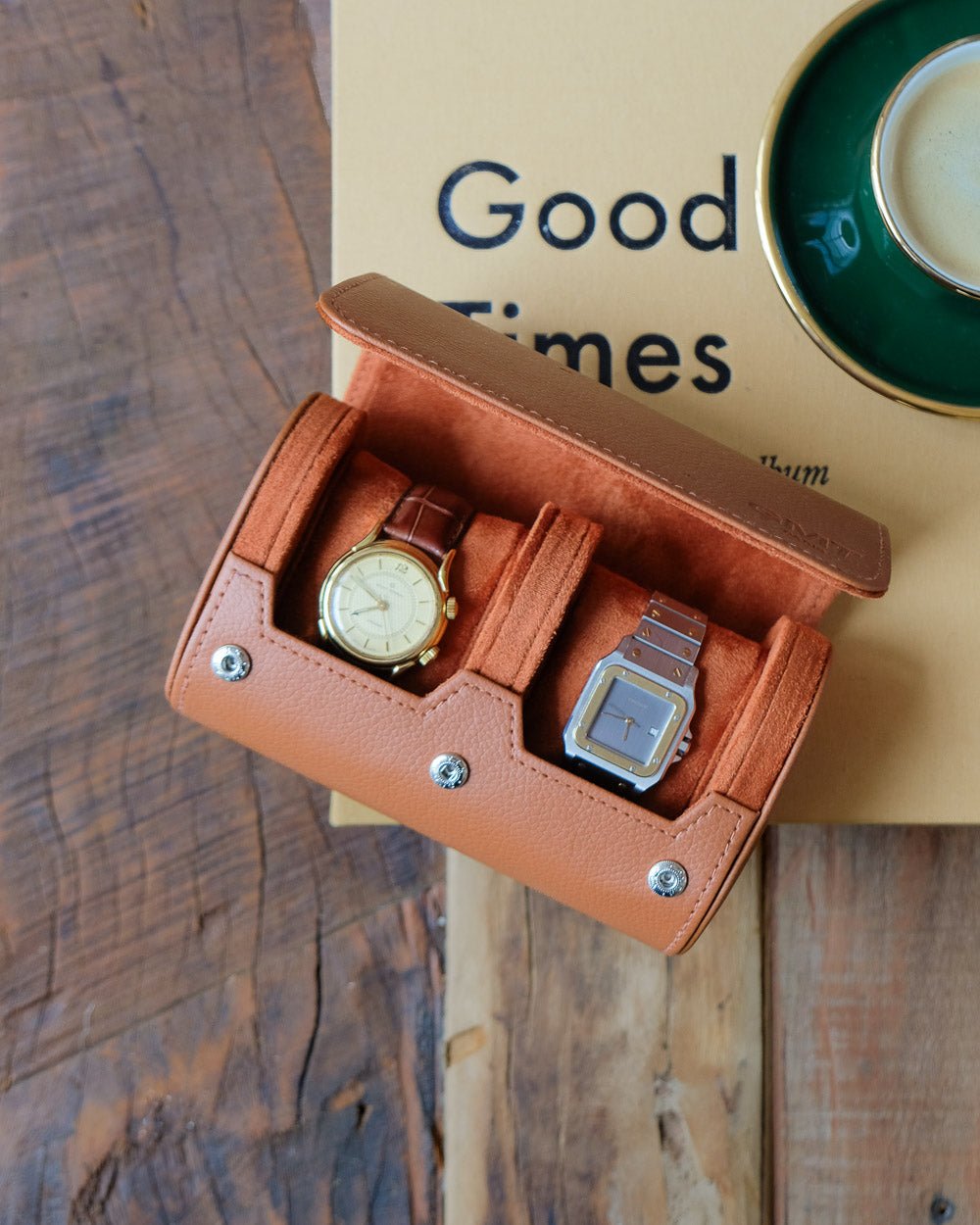 Scatola per orologi da viaggio James a 2 slot