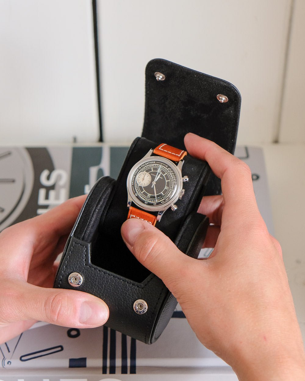 Scatola per orologi da viaggio James 1 slot