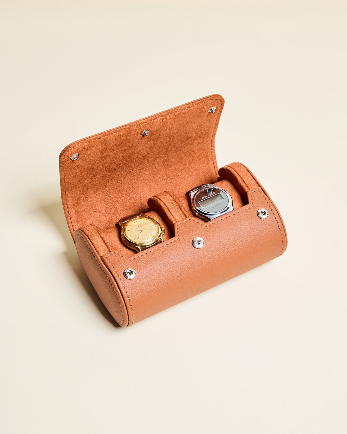 Scatola da viaggio per orologi James 2 posti