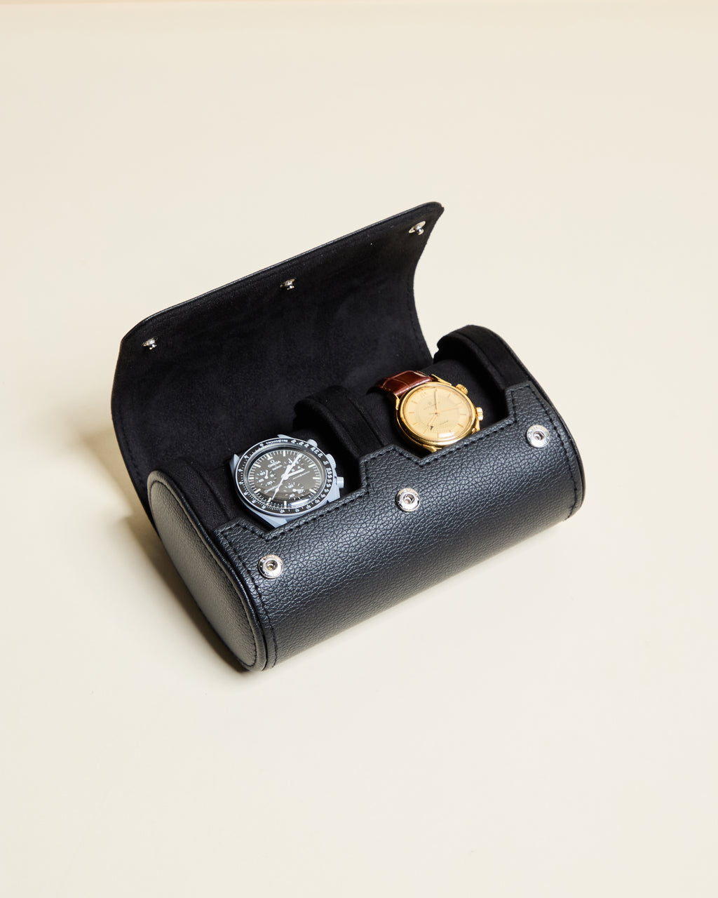 Scatola da viaggio per orologi James 2 posti