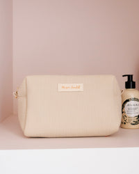 Trousse da toilette Charlotte in velluto a coste - outlet