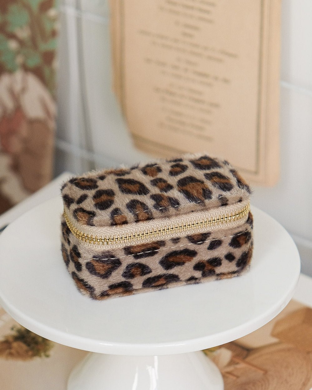 Portagioie da viaggio Marie Mini Leopard
