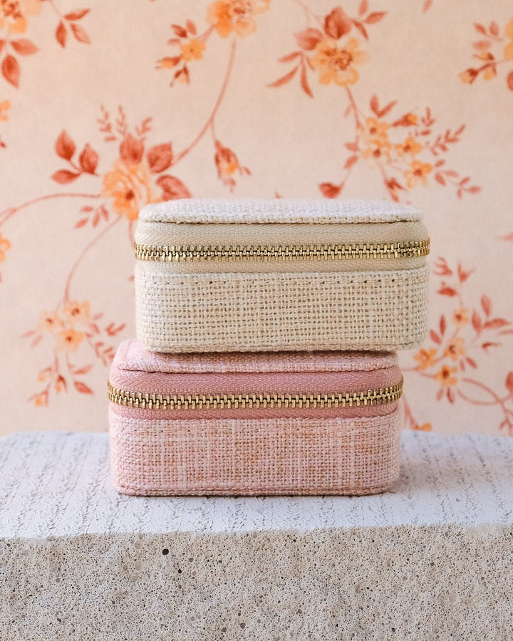 Mini portagioie da viaggio Marie in lino