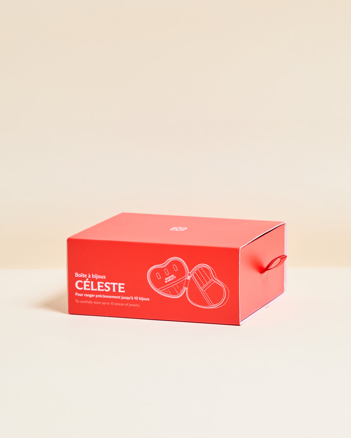 Portagioie a forma di cuore Celeste