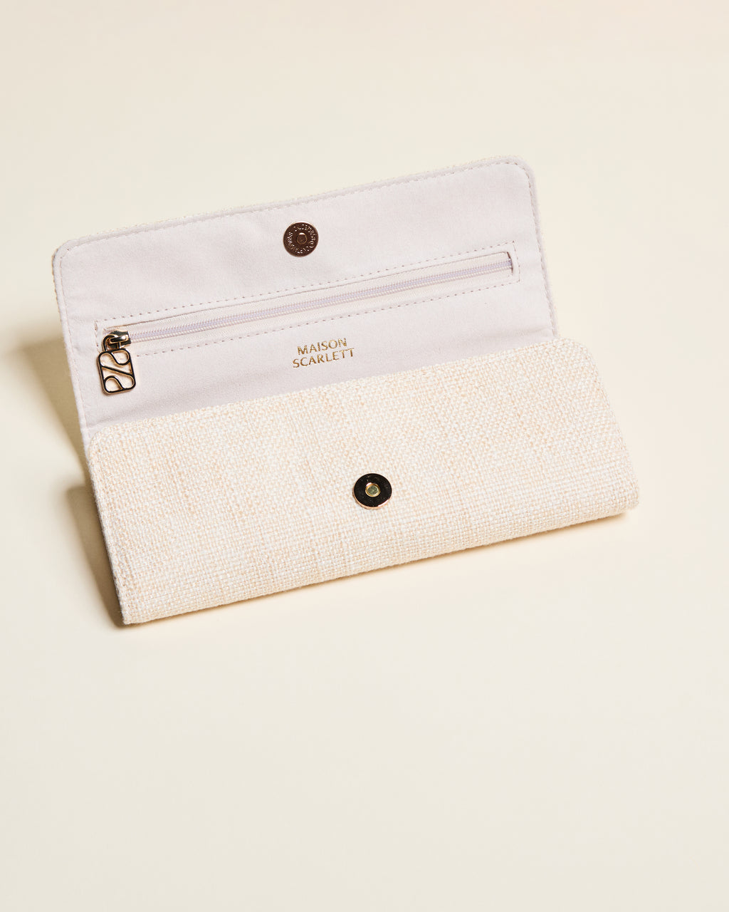 Pochette portagioie Catherine effet lino