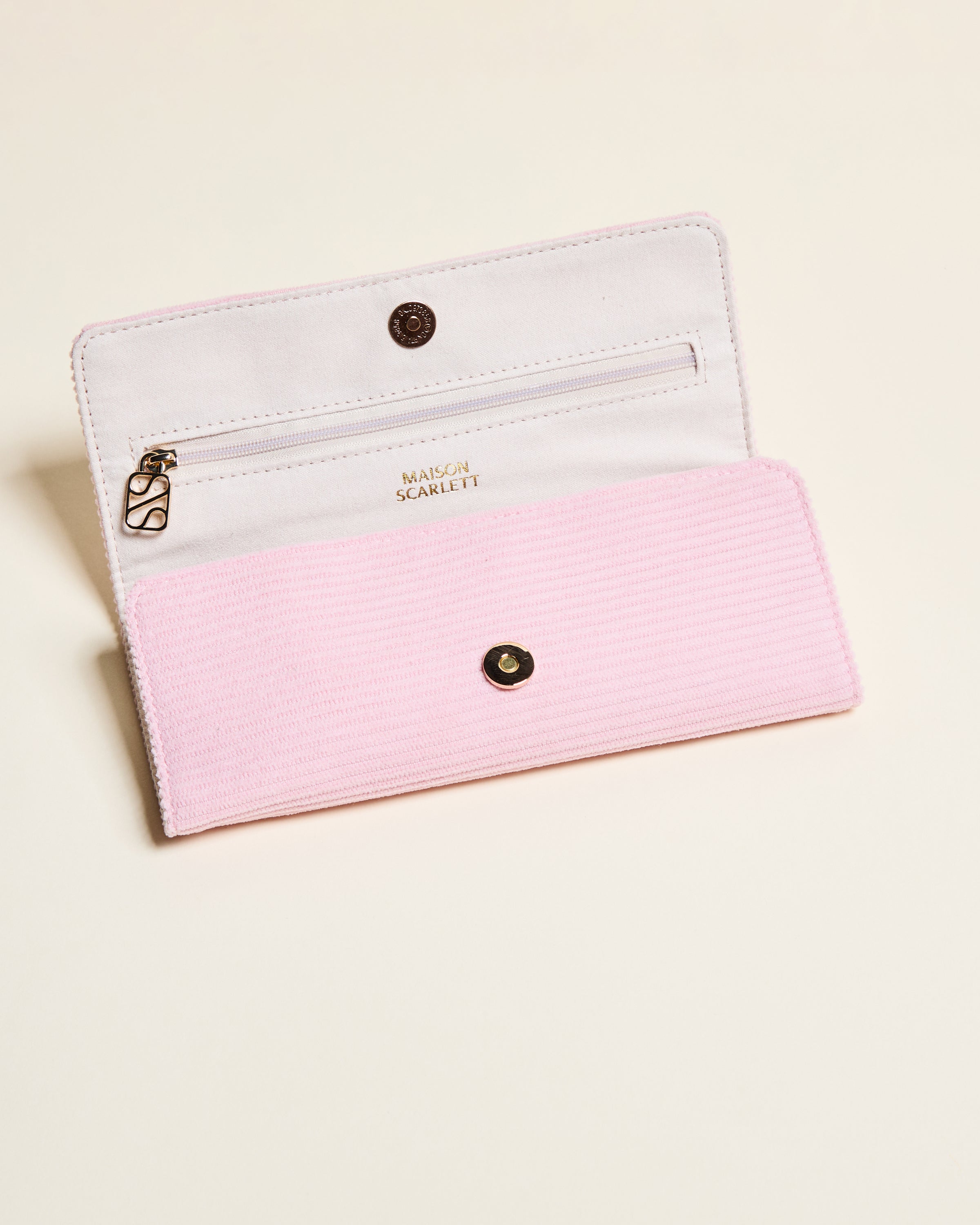 Pochette portagioie Catherine in velluto a coste