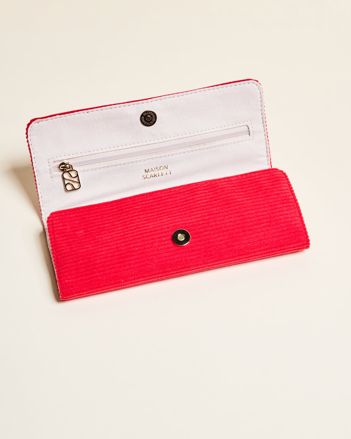 Pochette portagioie Catherine in velluto a coste