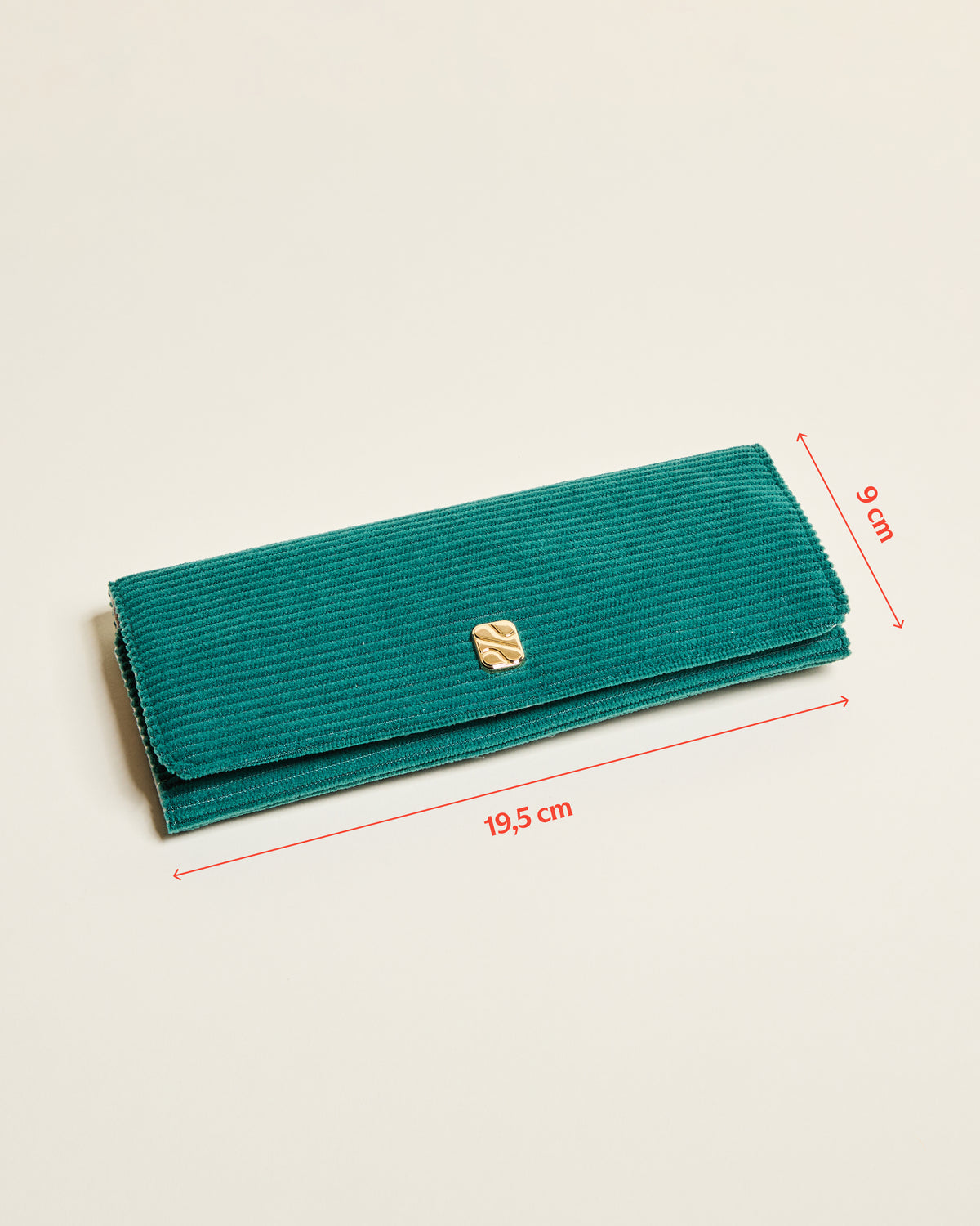 Pochette portagioie Catherine in velluto a coste