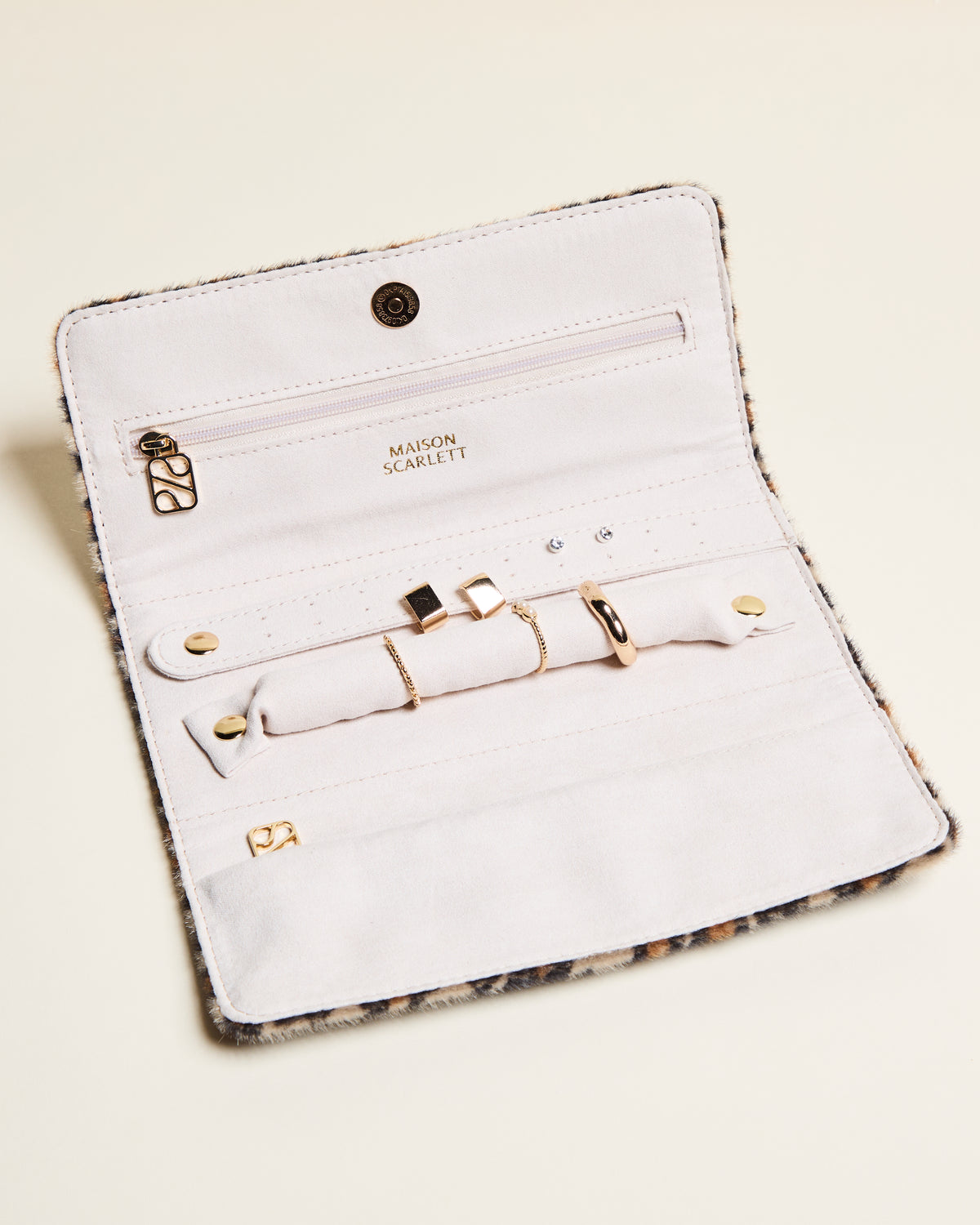 Pochette per gioielli Catherine in leopardo