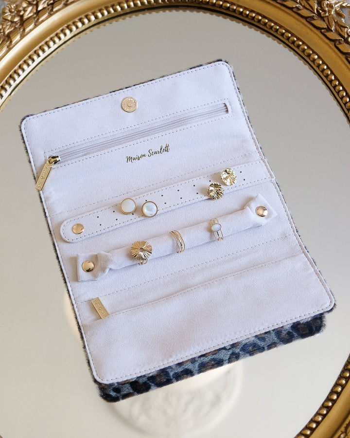 Pochette per gioielli Catherine in leopardo