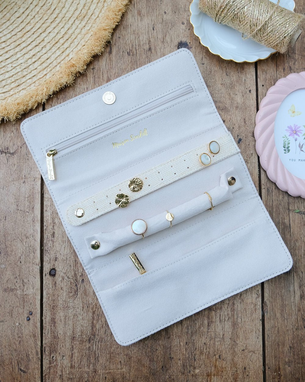 Custodia per gioielli in lino Catherine