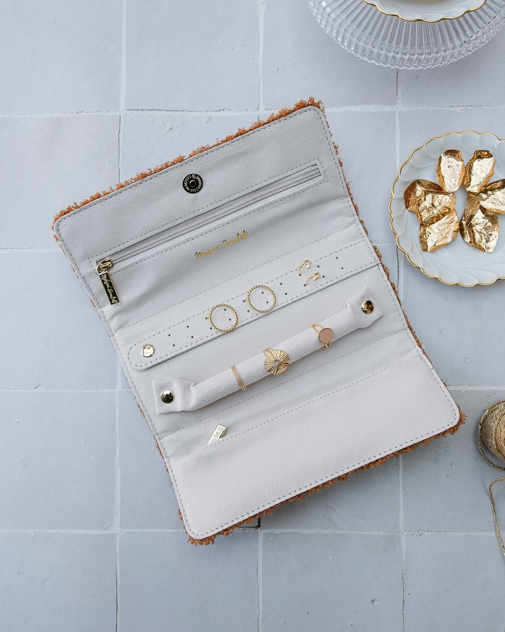 Pochette portagioielli Catherine in momoute