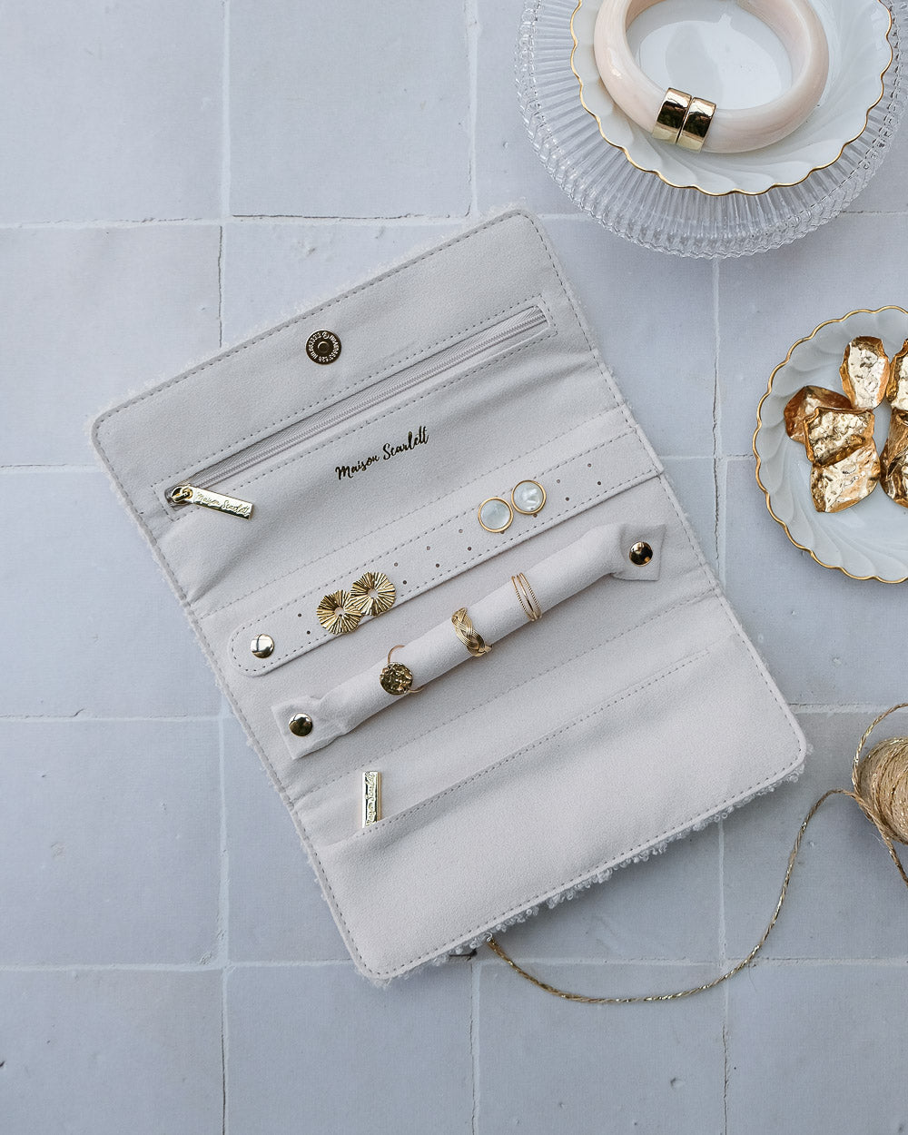 Pochette portagioielli Catherine in momoute