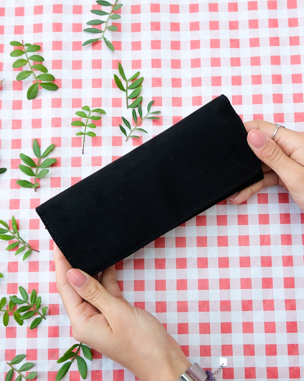 Pochette portagioie Catherine in velluto - outlet