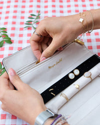 Pochette portagioie Catherine in velluto - outlet