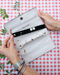 Pochette portagioie Catherine in velluto - outlet