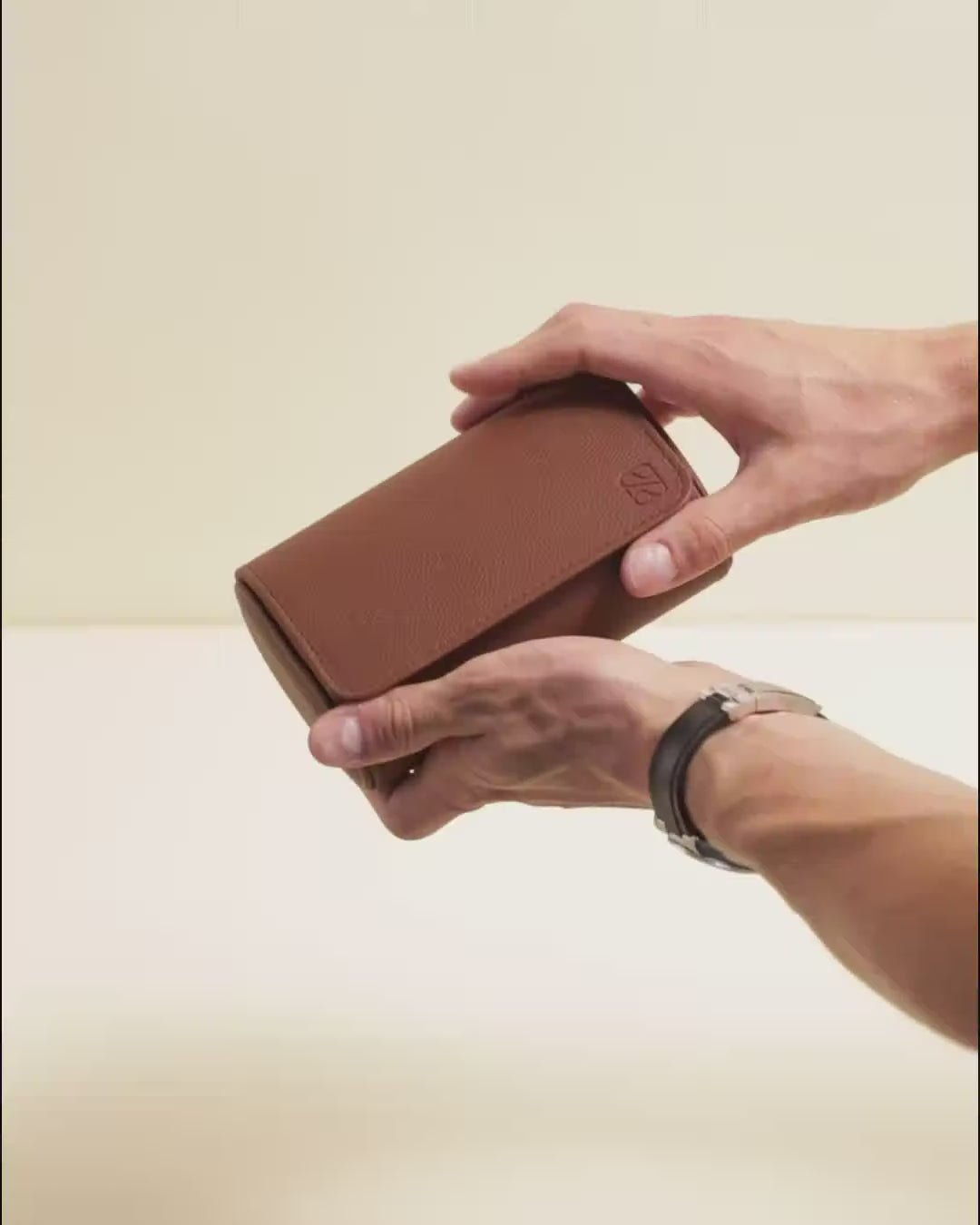 Scatola da viaggio per orologi James 2 posti