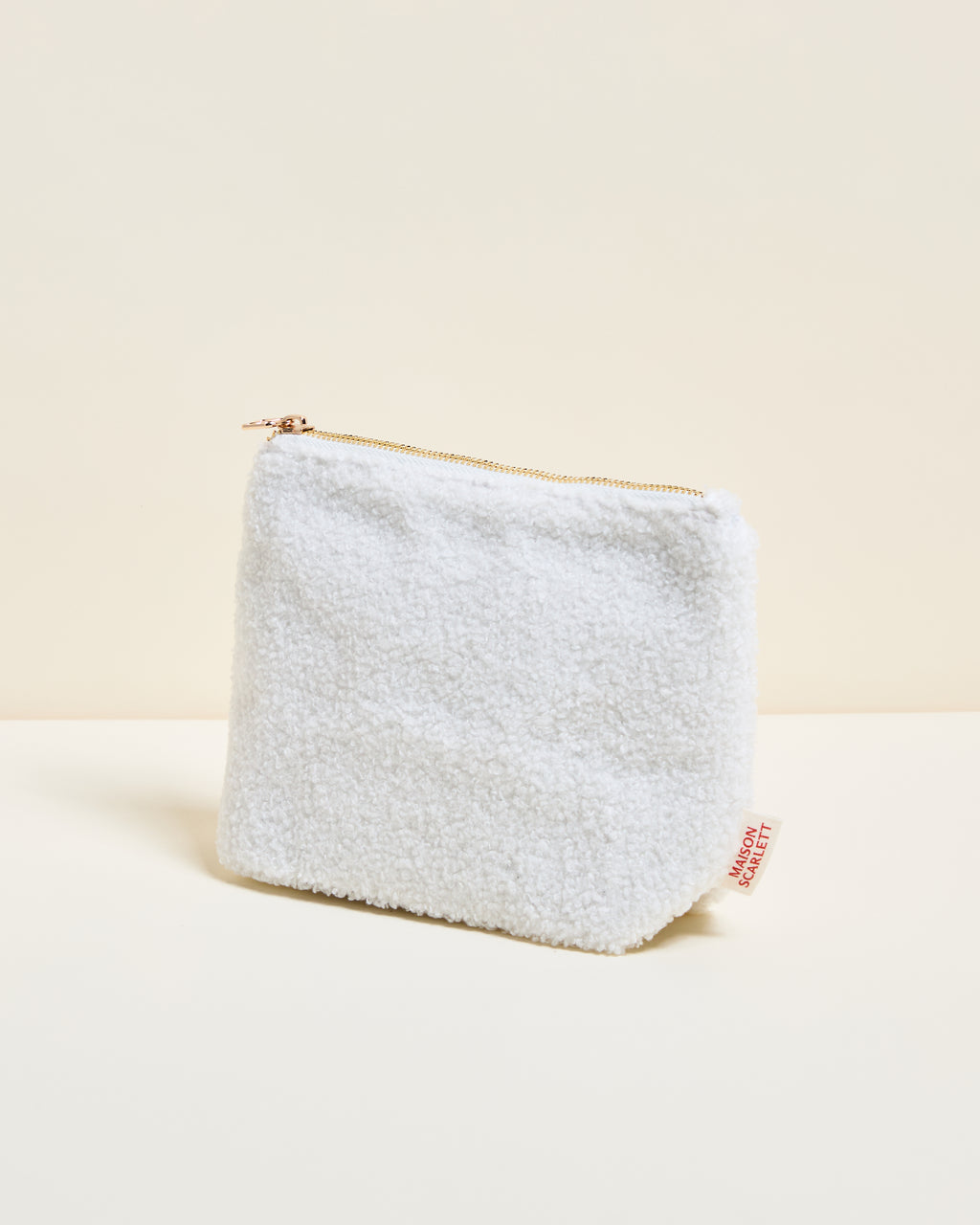 Beauty case Adélaïde in tessuto bouclé