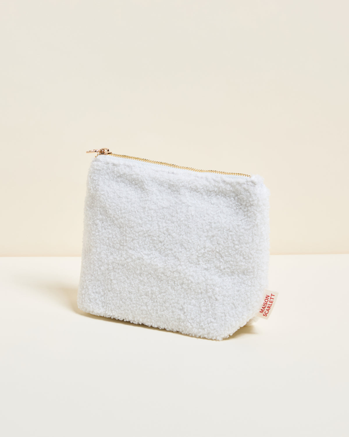 Beauty case Adélaïde in tessuto bouclé