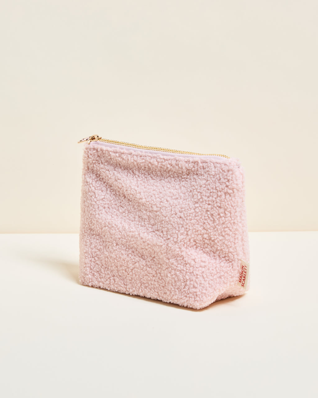 Beauty case Adélaïde in tessuto bouclé