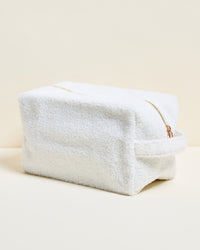Beauty case Charlotte in tessuto bouclé