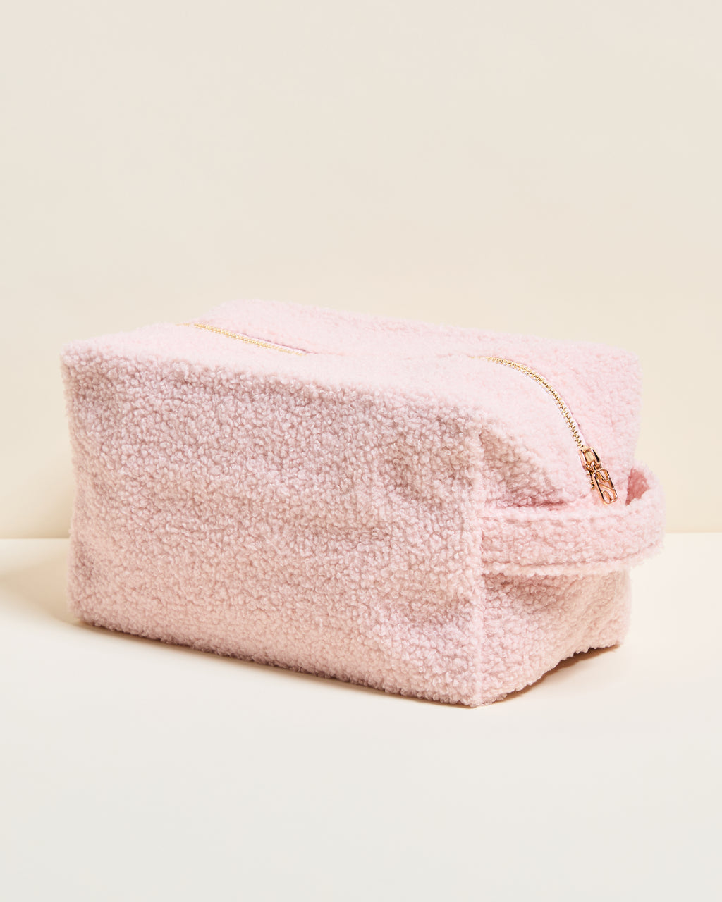 Beauty case Charlotte in tessuto bouclé