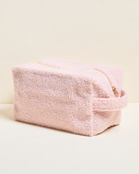 Beauty case Charlotte in tessuto bouclé