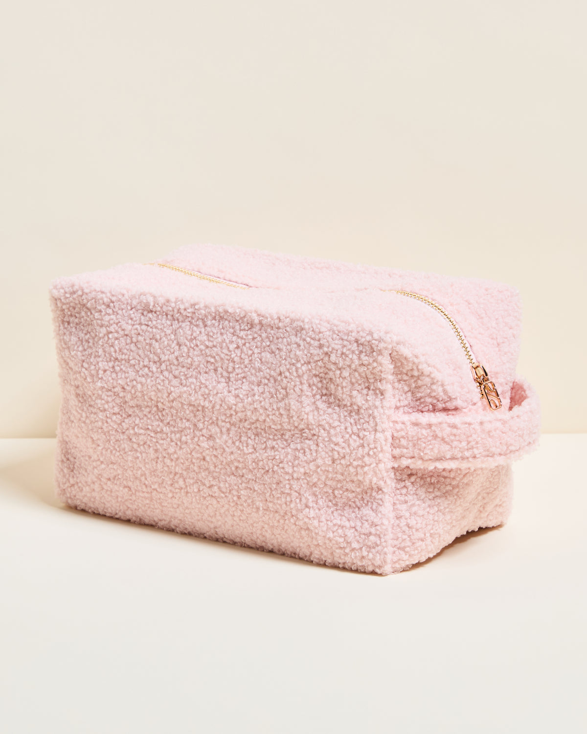 Beauty case Charlotte in tessuto bouclé